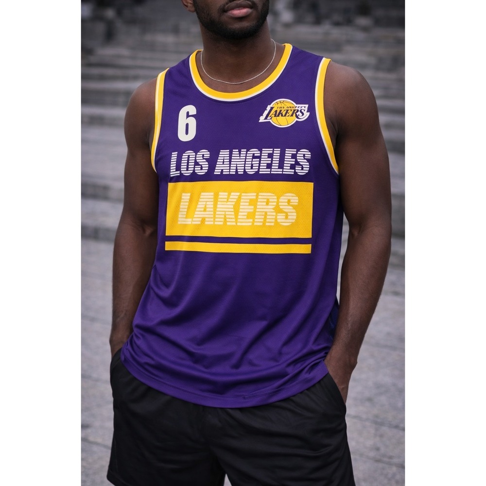 LOS ANGELES LAKERS Lebron 6 James Summer Tank Top jersey men's XXL NBA